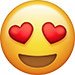 love heart eyes emoji