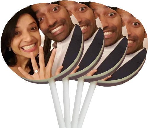 personalised wedding lollipops