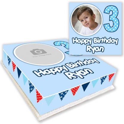 bunting cake with your photo