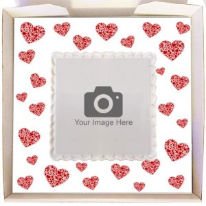 Gift Cake with Heart Frame