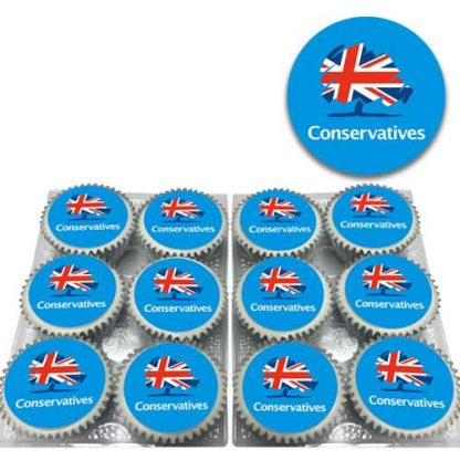 conservative logo cupcakes