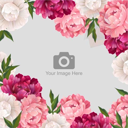 Floral Frame Photo Upload