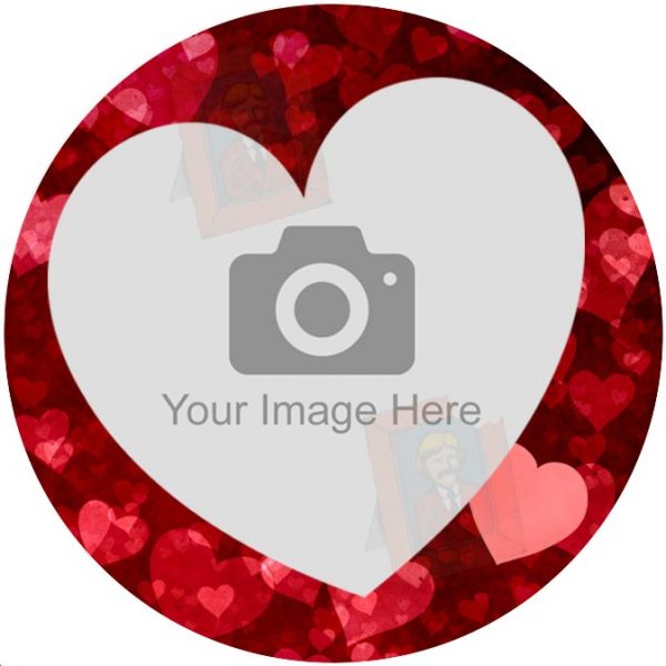 Love heart edible photo designs