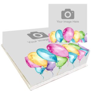 personalised balloons photo cake