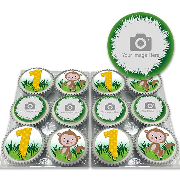 Personalised Monkey Cupcakes for Kids