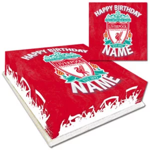 Personalised Liverpool Birthday Cake