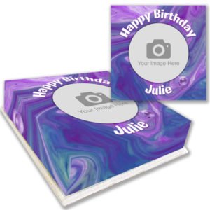 Purple Marble Photo Cake Order online
