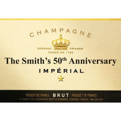 Champagne Bottle Edible Label