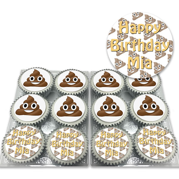 Poop Emoji Birthday Cupcakes Online