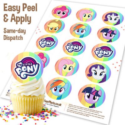 My Little Pony Cupcake Topper