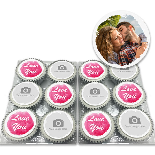 Love You Photo Cupcakes Delivered