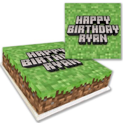 Minecraft Birthday Cake Delivered