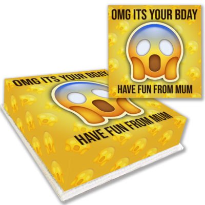 OMG Emoji Birthday Cake Delivered