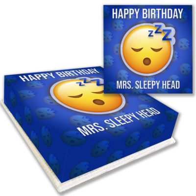 Sleepy Emoji Birthday Cake