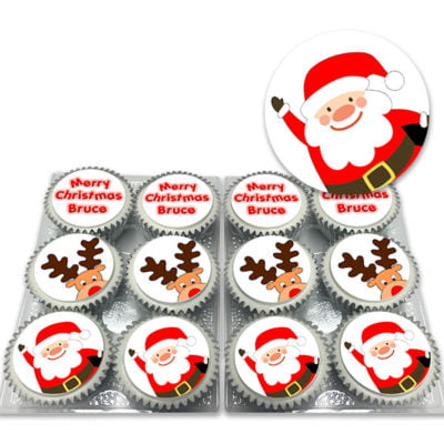 Rudolf-Santa-Cupcakes